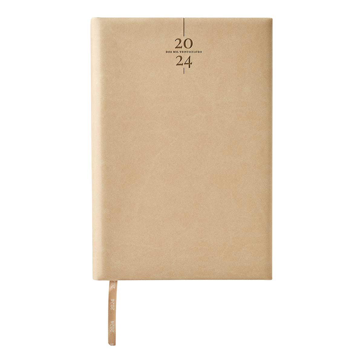 AGENDA DIARIA CLASICA 2024 BEIGE Agendas Zegno 2024